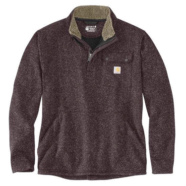 Carhartt Relaxed Fit Midweight Quarter-Zip Pocket Sweater Fleece (Sepia) Size L