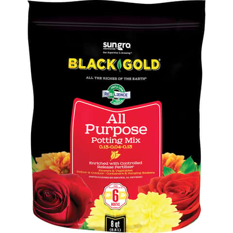 Load image into Gallery viewer, Black Gold All Purpose Potting Mix 8 qt
