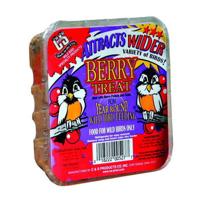 C&S Products Berry Treat Assorted Species Beef Suet Wild Bird Food