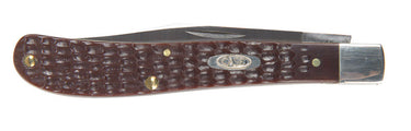 Case Slimline Trapper Brown Stainless Steel > 6 in. Pocket Knife