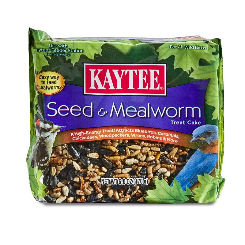 Load image into Gallery viewer, Kaytee Wild Bird Hulled Sunflower Seed Seed Cake 6 oz
