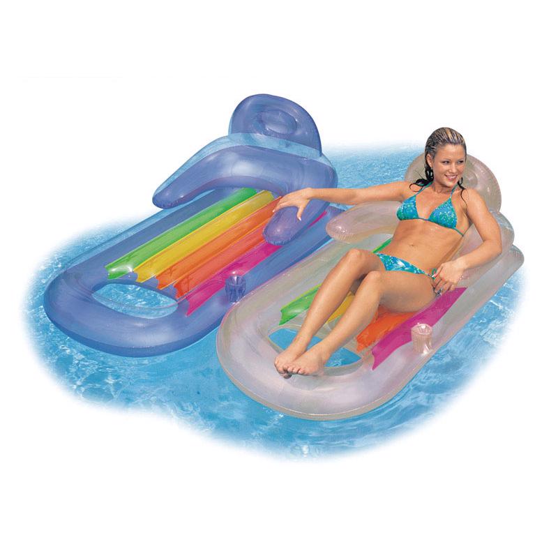 Load image into Gallery viewer, Intex King Kool Assorted Vinyl Inflatable Pool Floating Lounger
