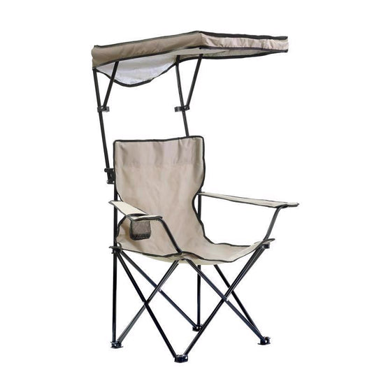 QuikChair Taupe Canopy Folding Quad Chair