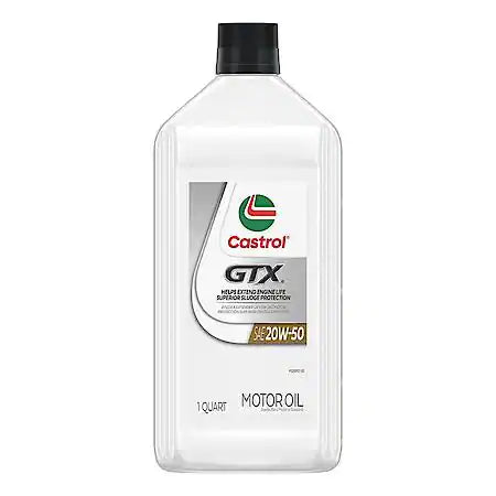 Castrol GTX Conventional 20W-50 Motor Oil (1 Quart)