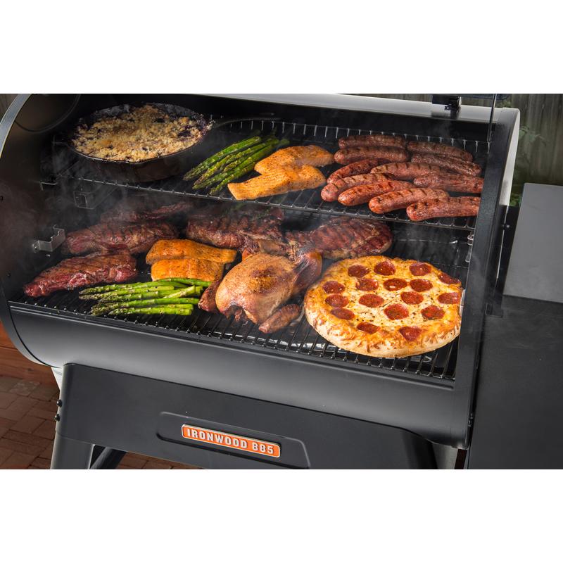 Load image into Gallery viewer, Traeger Ironwood 885 Wood Pellet WiFi Grill and Smoker Black
