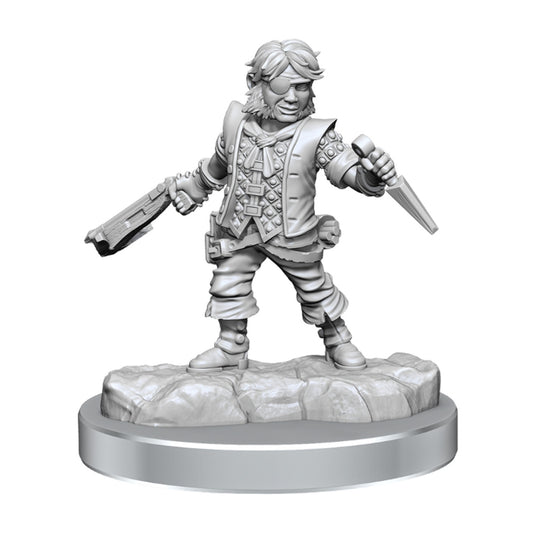 D&D FRAMEWORKS: MALE HALFLING ROGUE - UNPAINTED AND UNASSEMBLED