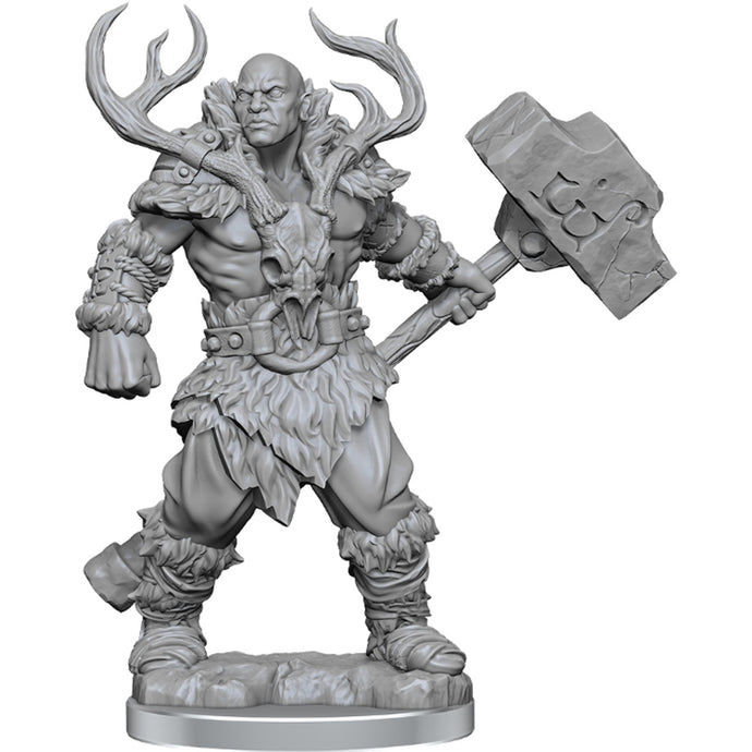 D&D FRAMEWORKS: GOLIATH BARBARIAN MALE - UNPAINTED AND UNASSEMBLED