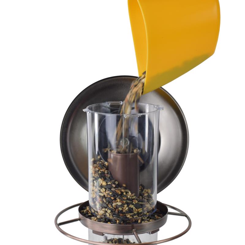 Load image into Gallery viewer, Perky-Pet Wild Bird 4.5 lb Metal/Plastic Panorama Bird Feeder 2 ports
