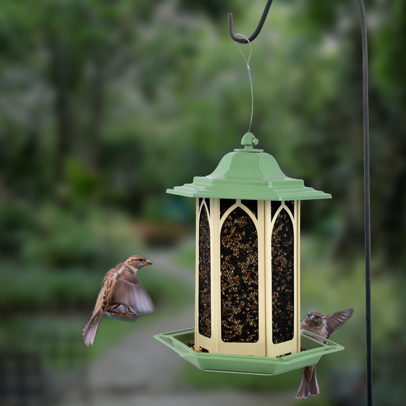 Load image into Gallery viewer, Perky-Pet Wild Bird and Finch 3.5 lb Metal/Plastic Gazebo Bird Feeder
