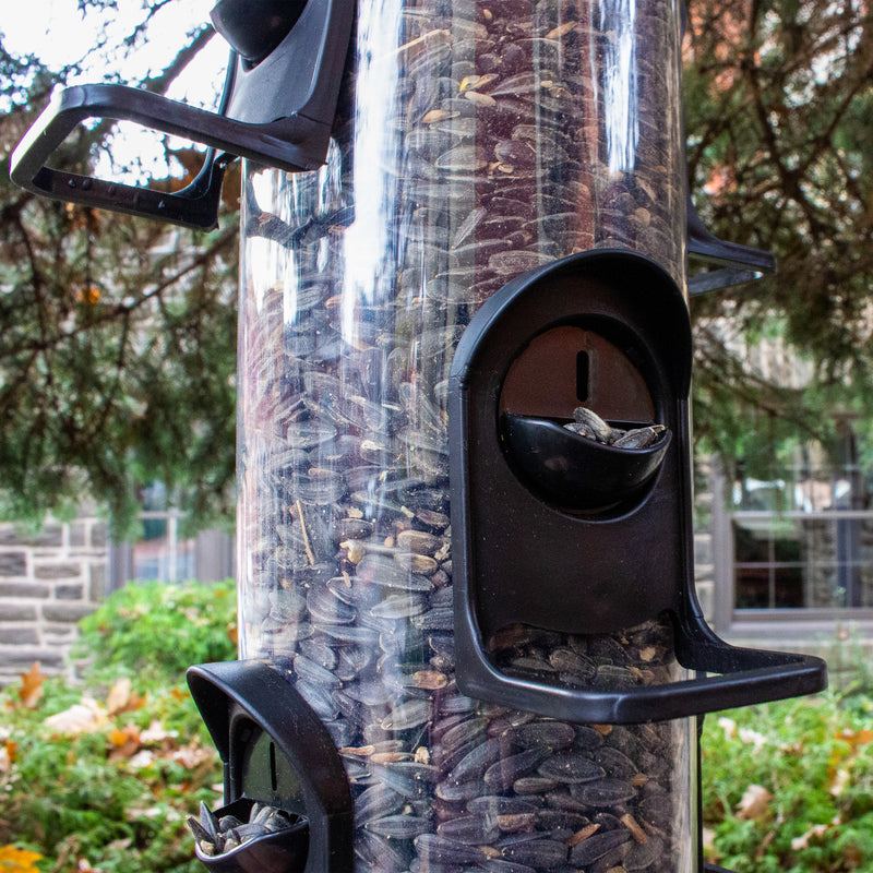 Load image into Gallery viewer, Perky-Pet Goldfinch 4 lb Plastic 2-in-1 Tube Bird Feeder 6 ports
