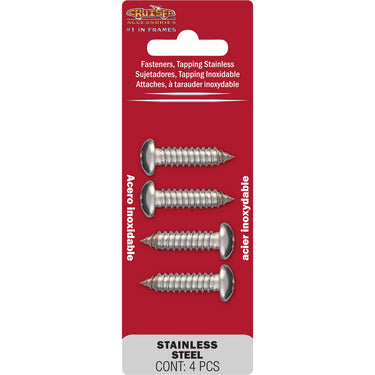 Cruiser Accessories Stainless Steel Chrome Self-Tapping License-Plate Fasteners