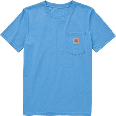 Carhartt Toddler Crewneck Short Sleeve Pocket T Shirt (Light Blue) Sizes S-XL