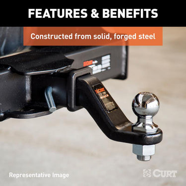 CURT 20000 lb. cap. 2.5 in. Ball Mount