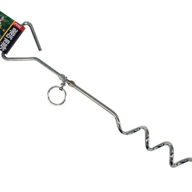 PDQ Boss Pet Silver Steel Dog Tie Out Stake Large