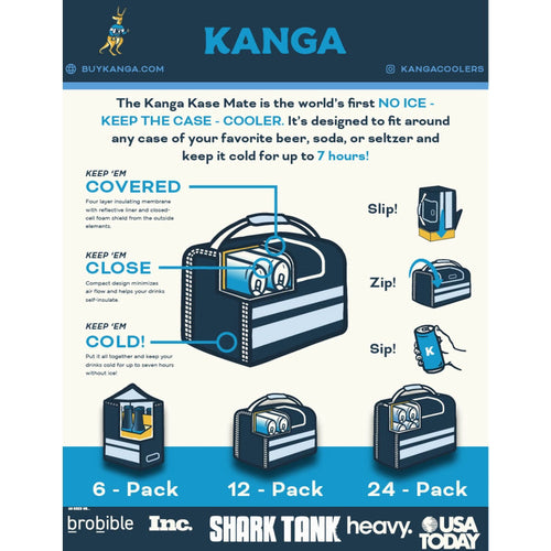 Kanga The Kase Mate 12 Can Cooler - Green