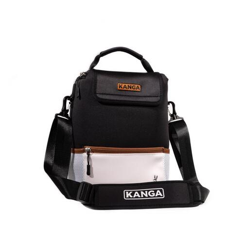 Kanga 12 Can Cooler Pouch - Black/White