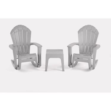 Adams Big Easy Westport Gray Resin Frame Adirondack Rocking Chair