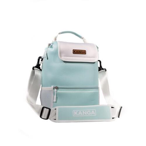 Load image into Gallery viewer, Kanga 12 Can Soft Sided Cooler - Aqua/White
