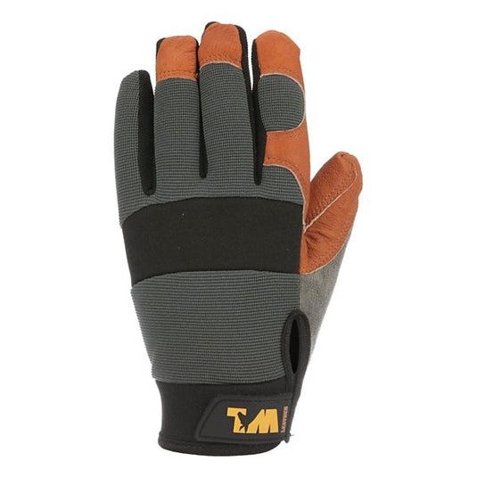 Wells Lamont Mens Leather Palm Hybrid Work Gloves XL