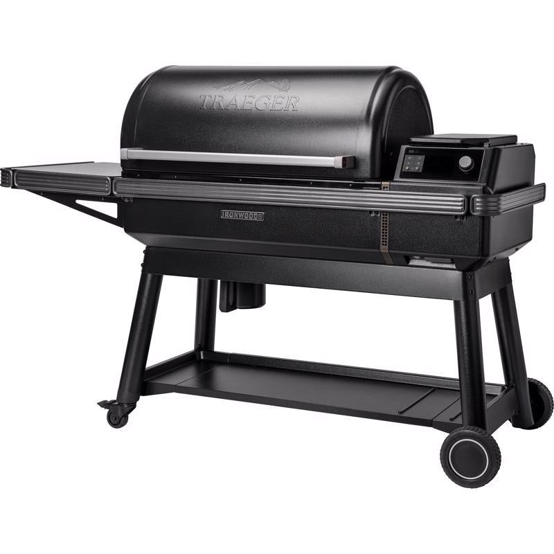 Load image into Gallery viewer, Traeger Ironwood XL Wood Pellet Bluetooth and WiFi Grill and Smoker Black
