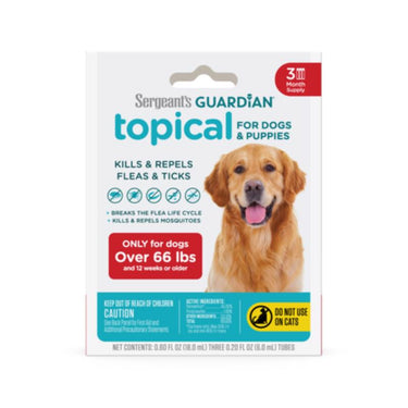 Sergeant's Guardian Liquid Dog Flea and Tick Drops Permethrin, S-methoprene 0.61 oz