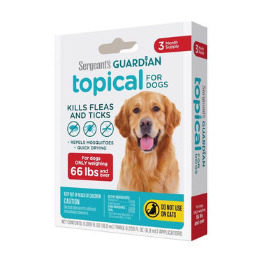 Sergeant's Guardian Liquid Dog Flea and Tick Drops Permethrin, S-methoprene 0.61 oz