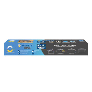Crown Shade One Touch 150D Polyester Mighty Shade Canopy 9.9 ft. H X 12 ft. W X 12 ft. L