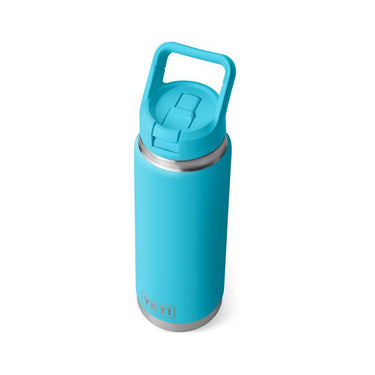 YETI Rambler 26 oz Reef Blue BPA Free Bottle with Straw Cap