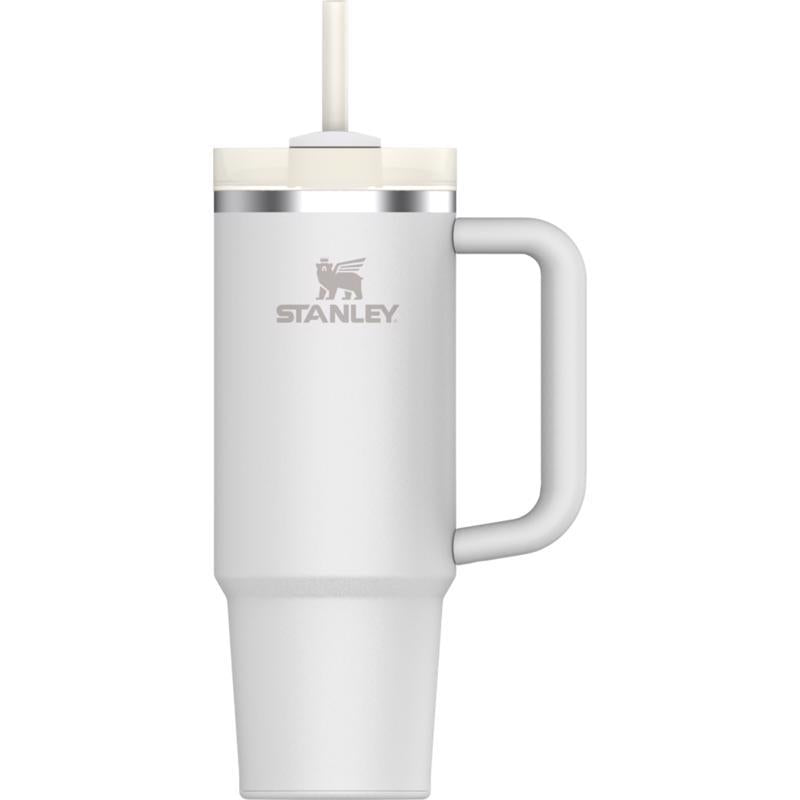 Load image into Gallery viewer, Stanley The Quencher H2.0 FlowState 30 oz Double-Wall Vacuum White BPA Free Insulated Tumbler
