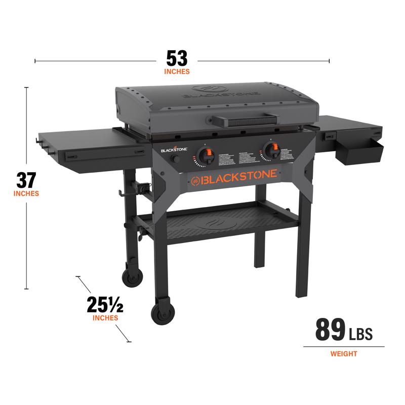 Load image into Gallery viewer, Blackstone 2 Burner Liquid Propane Outdoor Griddle with Hood Black
