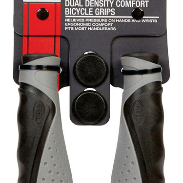 Bell Sports Comfort 750 Rubber Bike Grips Grey/Black