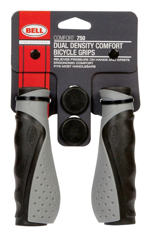 Load image into Gallery viewer, Bell Sports Comfort 750 Rubber Bike Grips Grey/Black
