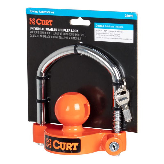 CURT Universal Trailer Coupler Lock