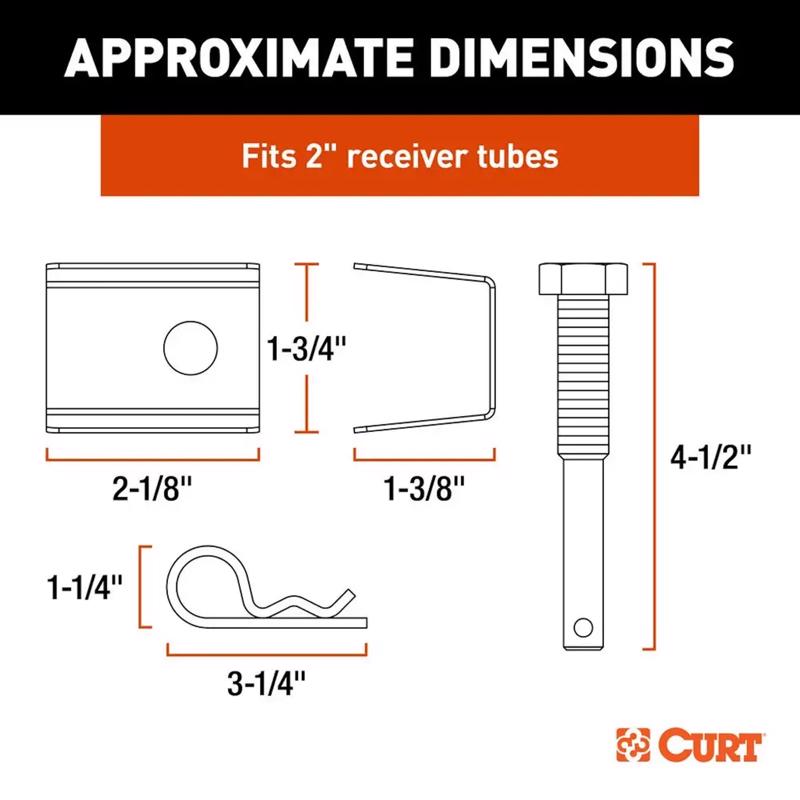 Load image into Gallery viewer, CURT Anti-Rattle Hitch Kit
