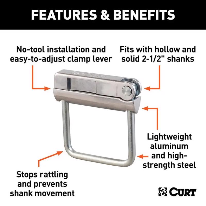 Load image into Gallery viewer, CURT Anti-Rattle Hitch Clamp
