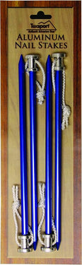 Texsport Aluminum 9 Inch Tent Nail Stakes - Pack of 4