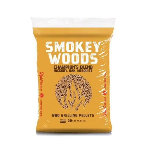 Smokey Woods Hardwood Pellets All Natural Hickory/Mesquite/Oak 20 lb