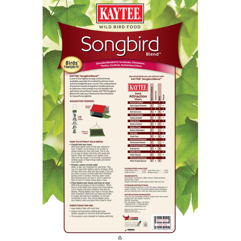 Load image into Gallery viewer, Kaytee Songbird Black Oil Sunflower Seed Wild Bird Food 14 lb

