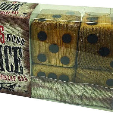 5 Giant Wood Dice Giant Game