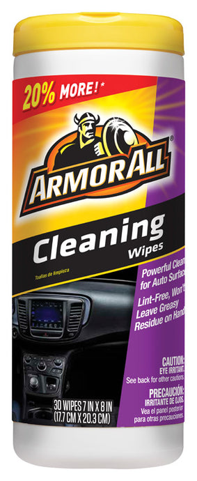 Armor All Leather/Rubber/Vinyl Cleaner Wipes 30 ct