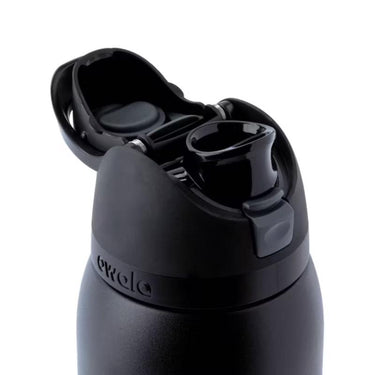 Owala FreeSip 40 fl. oz. Very Very Dark BPA Free Water Bottle with Spout Lid