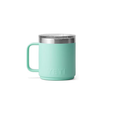 YETI Rambler 10 oz Seafoam BPA Free Ceramic Lined Stackable Mug with MagSlider Lid