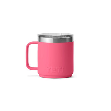 YETI Rambler 10 oz Tropical Pink BPA Free Ceramic Lined Stackable Mug with MagSlider Lid
