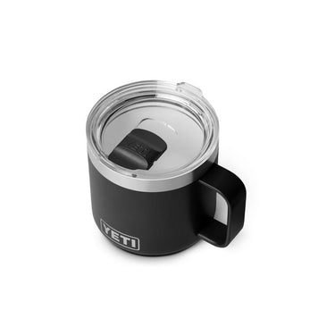 YETI Rambler 14 oz Black BPA Free Ceramic Lined Stackable Mug with MagSlider Lid