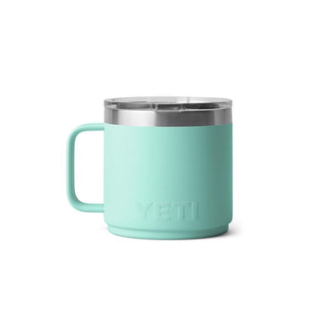 YETI Rambler 14 oz Seafoam BPA Free Ceramic Lined Stackable Mug with MagSlider Lid