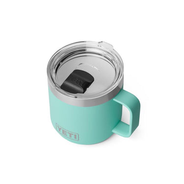 YETI Rambler 14 oz Seafoam BPA Free Ceramic Lined Stackable Mug with MagSlider Lid