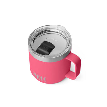 YETI Rambler 14 oz Tropical Pink BPA Free Ceramic Lined Stackable Mug with MagSlider Lid