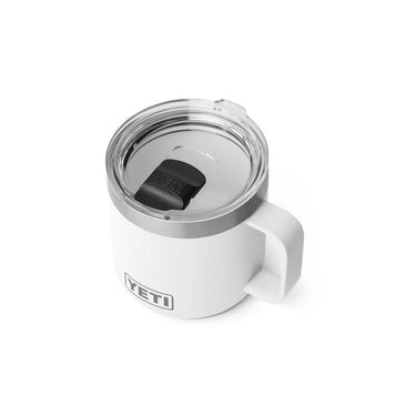 YETI Rambler 14 oz White BPA Free Ceramic Lined Stackable Mug with MagSlider Lid