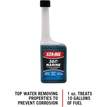 STA-BIL 360 Marine Gasoline Ethanol Treatment and Fuel Stabilizer 10 oz