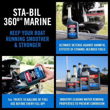 STA-BIL 360 Marine Gasoline Ethanol Treatment and Fuel Stabilizer 10 oz